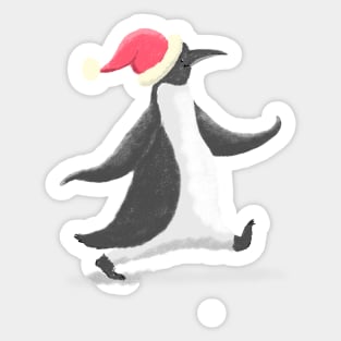 Christmas Penguin Sticker